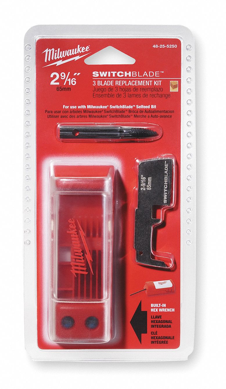 MILWAUKEE Self Feed Drill Bit Component, For Use With Milwaukee