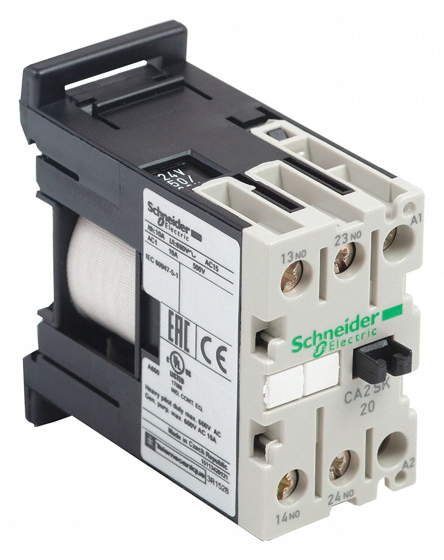 Schneider Electric Iec Style Control Relay 240v Ac 10a 120240480