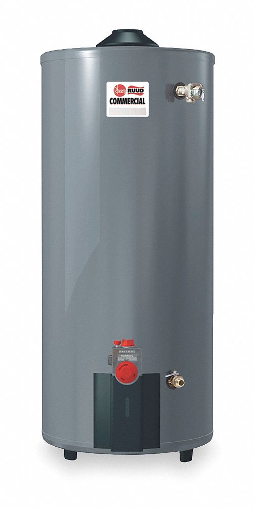RHEEM-RUUD Commercial Gas Water Heater, 75.0 gal Tank Capacity, Natural