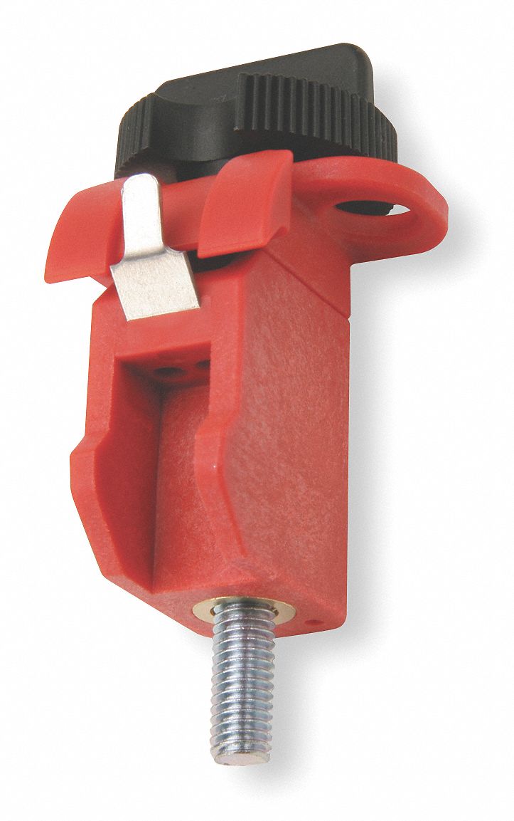 BRADY DIN Style Miniature Breaker Lockout, 120/277, Tie Bar Lockout