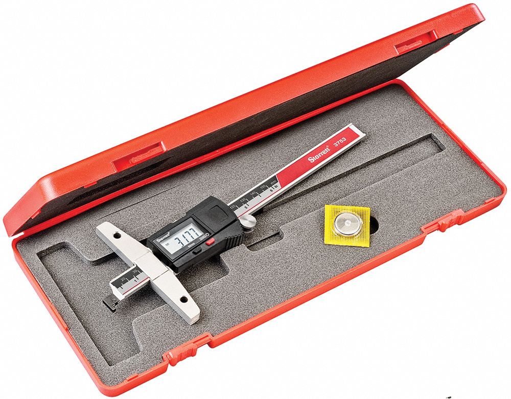 STARRETT Digital Depth Gauge 0 In To 6 In 0 Mm To 150 Mm Range 0 001