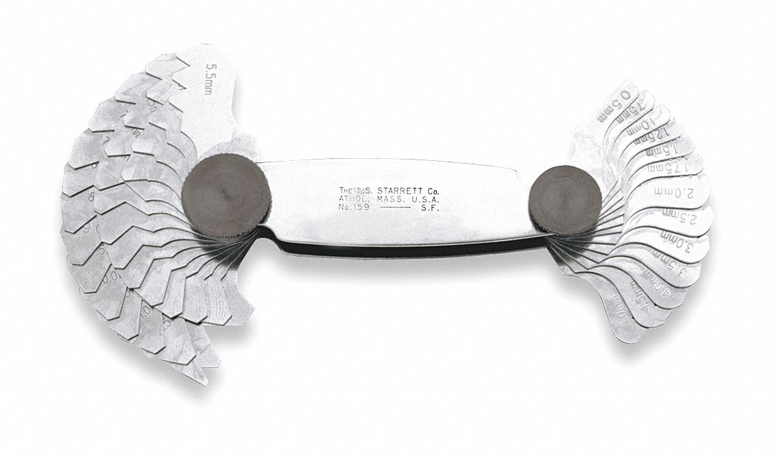 STARRETT V, Unified, American National Screw Pitch Gage, Thread Angle