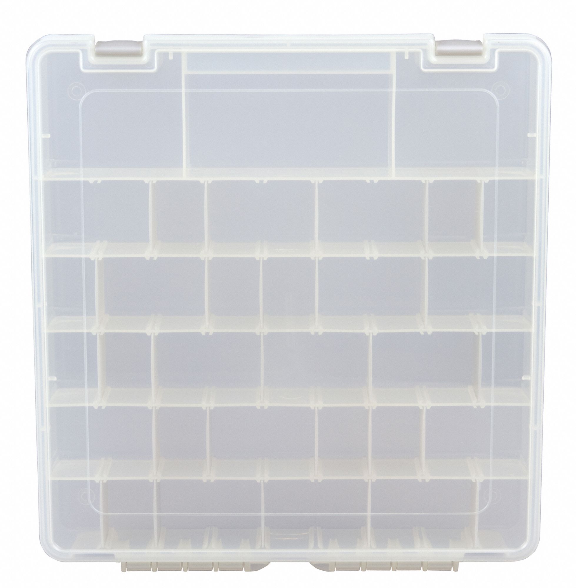 FLAMBEAU Adjustable Compartment Box 15 In X 2 In Clear 8