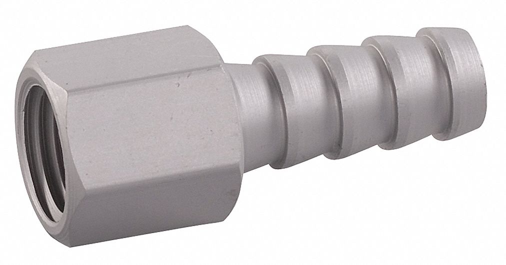 SPEEDAIRE Barbed Hose Fitting, Fitting Material Aluminum x Aluminum