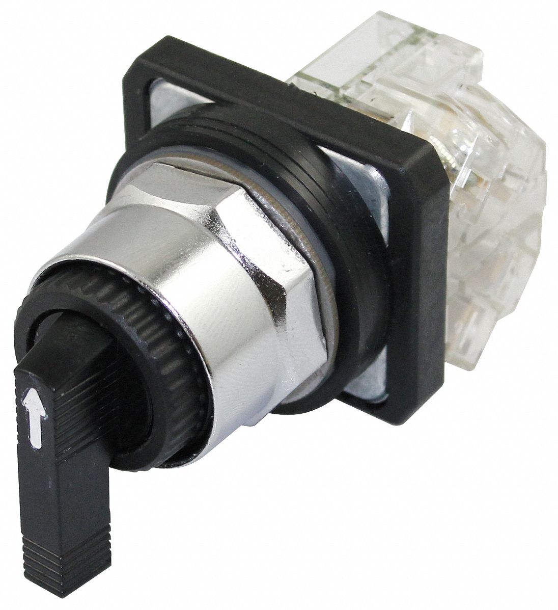 DAYTON NonIlluminated Selector Switch, 30 mm, 3, Momentary