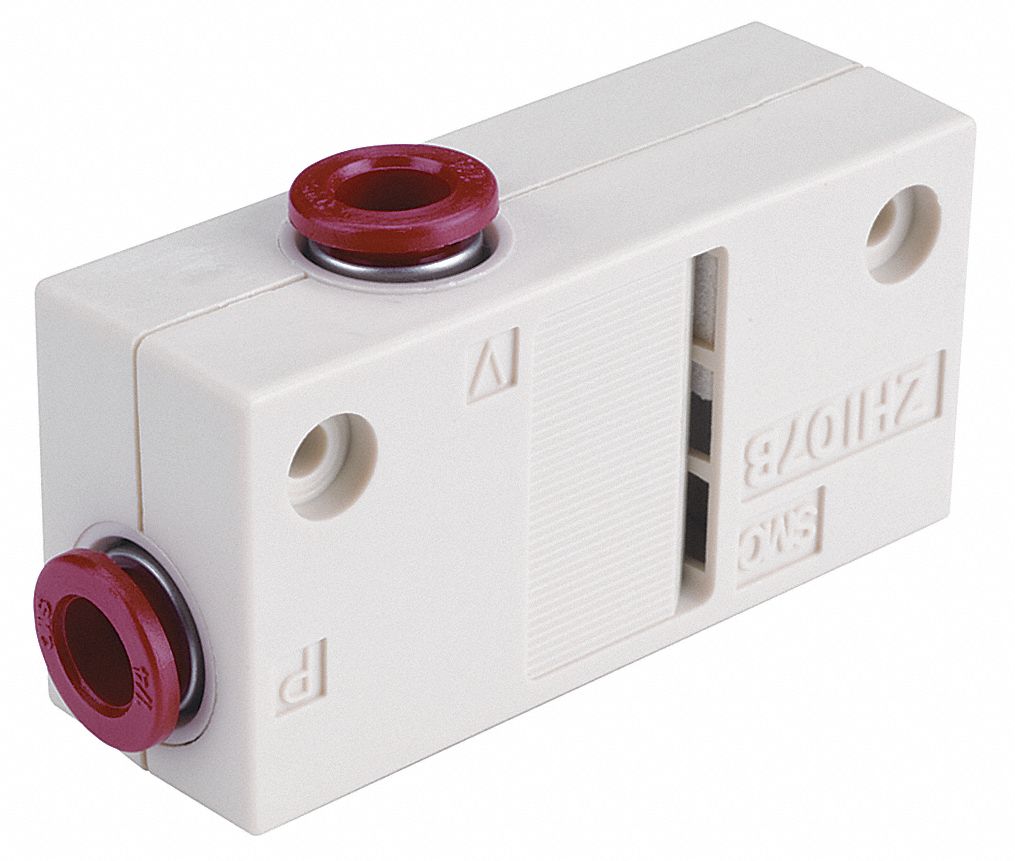 SMC Vacuum Ejector,Inline, Box Style with 1/4 in Tube Pressure Port