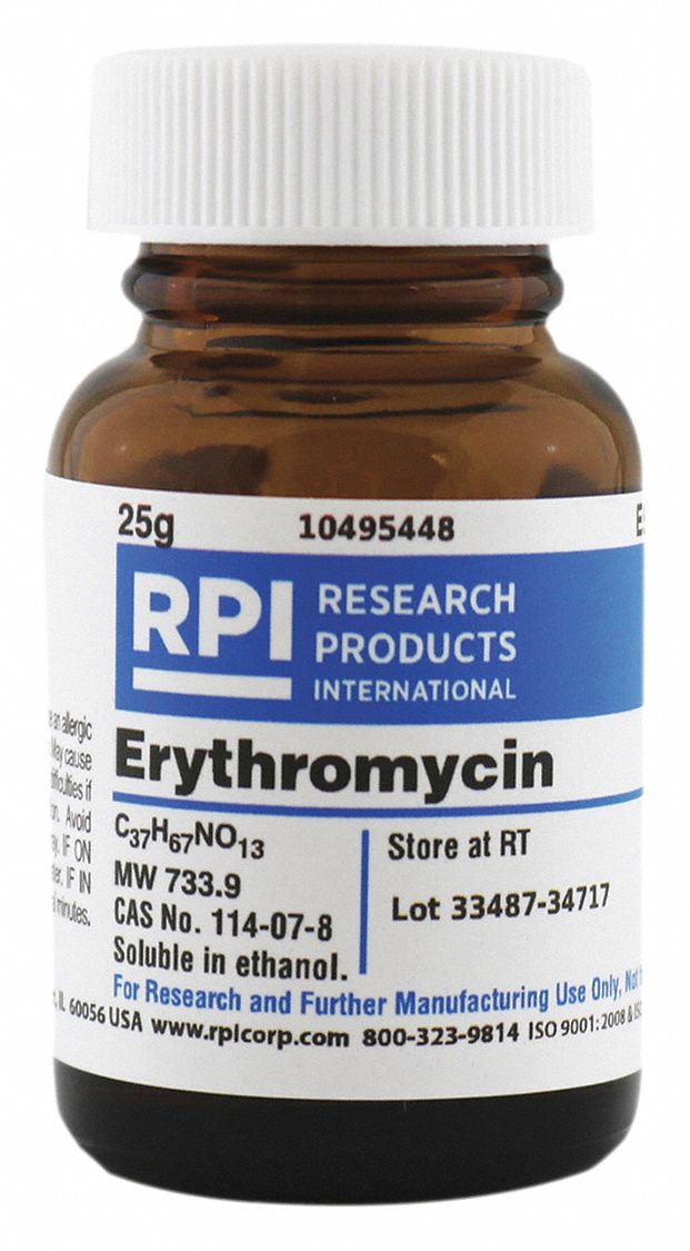 Rpi Erythromycin 25g Powder 30ty03e57000 250 Grainger