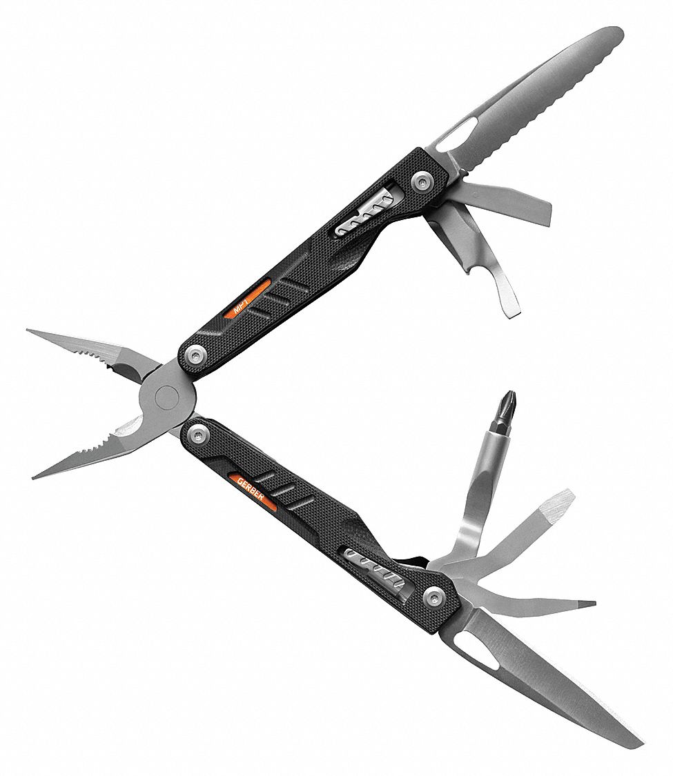 GERBER Carbon Steel MultiTool Plier, Number of Tools 12, Multi Tool