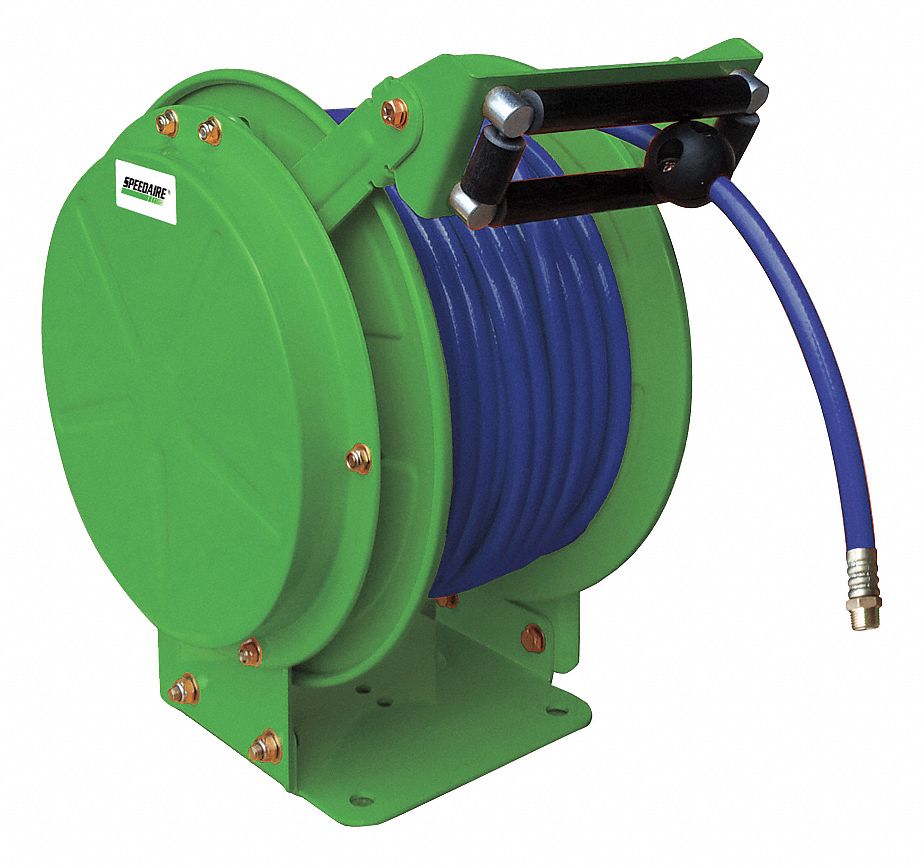 SPEEDAIRE Hose Reel,1/2" FNPT,50 ft,Spring 31XG6131XG61 Grainger