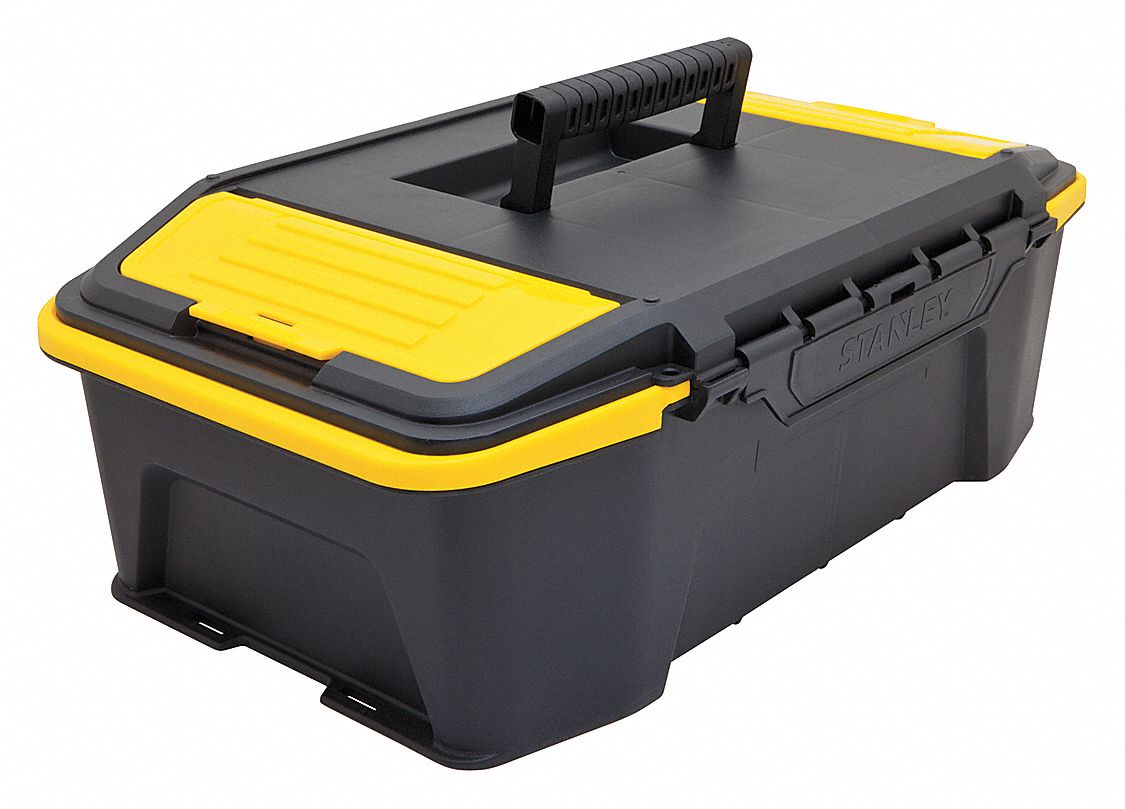 STANLEY Plastic Portable Tool Box, 63/5" Overall Height, 123/10