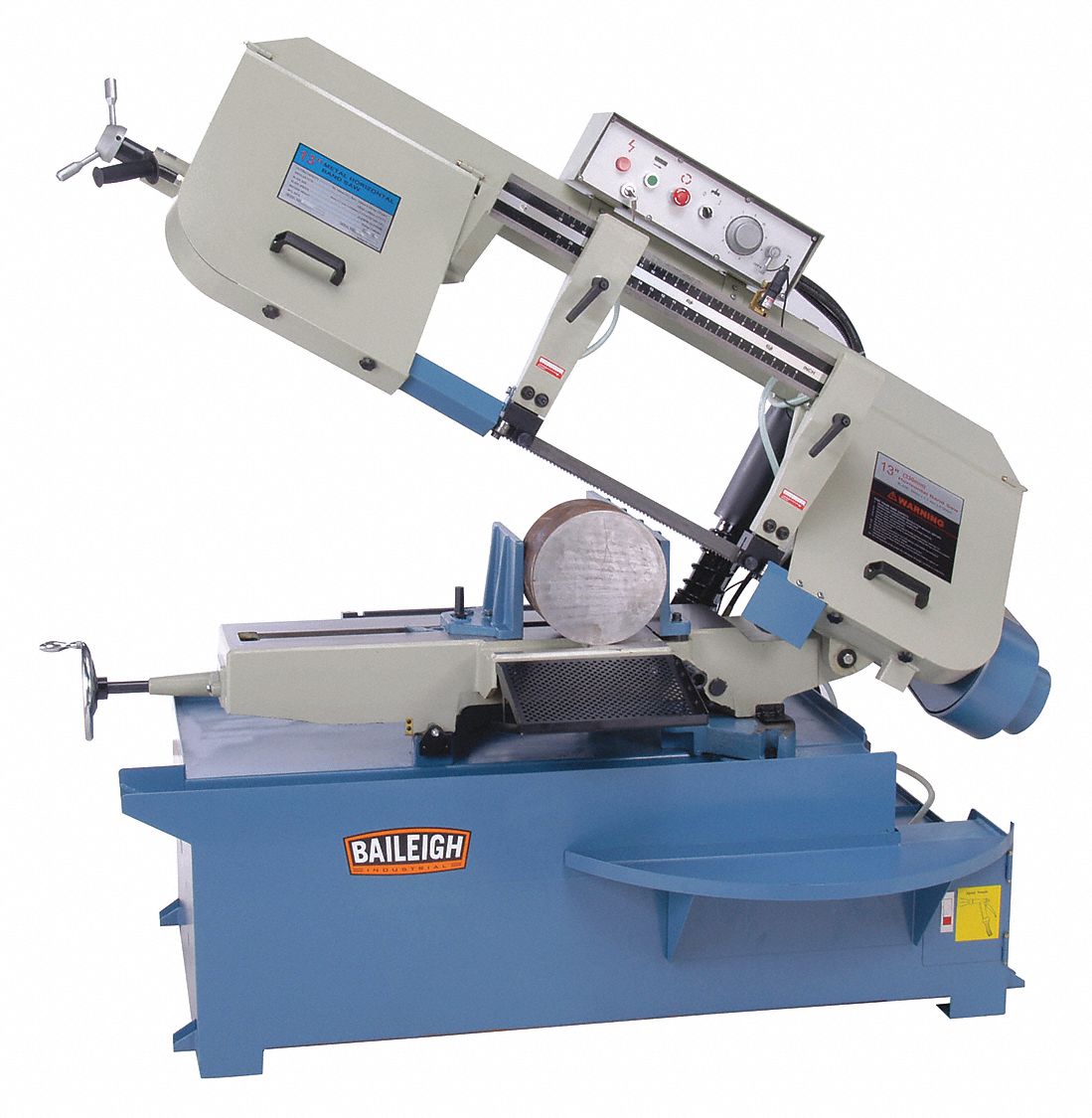 BAILEIGH INDUSTRIAL 2 HP Horizontal Band Saw, Voltage 220, Max. Blade