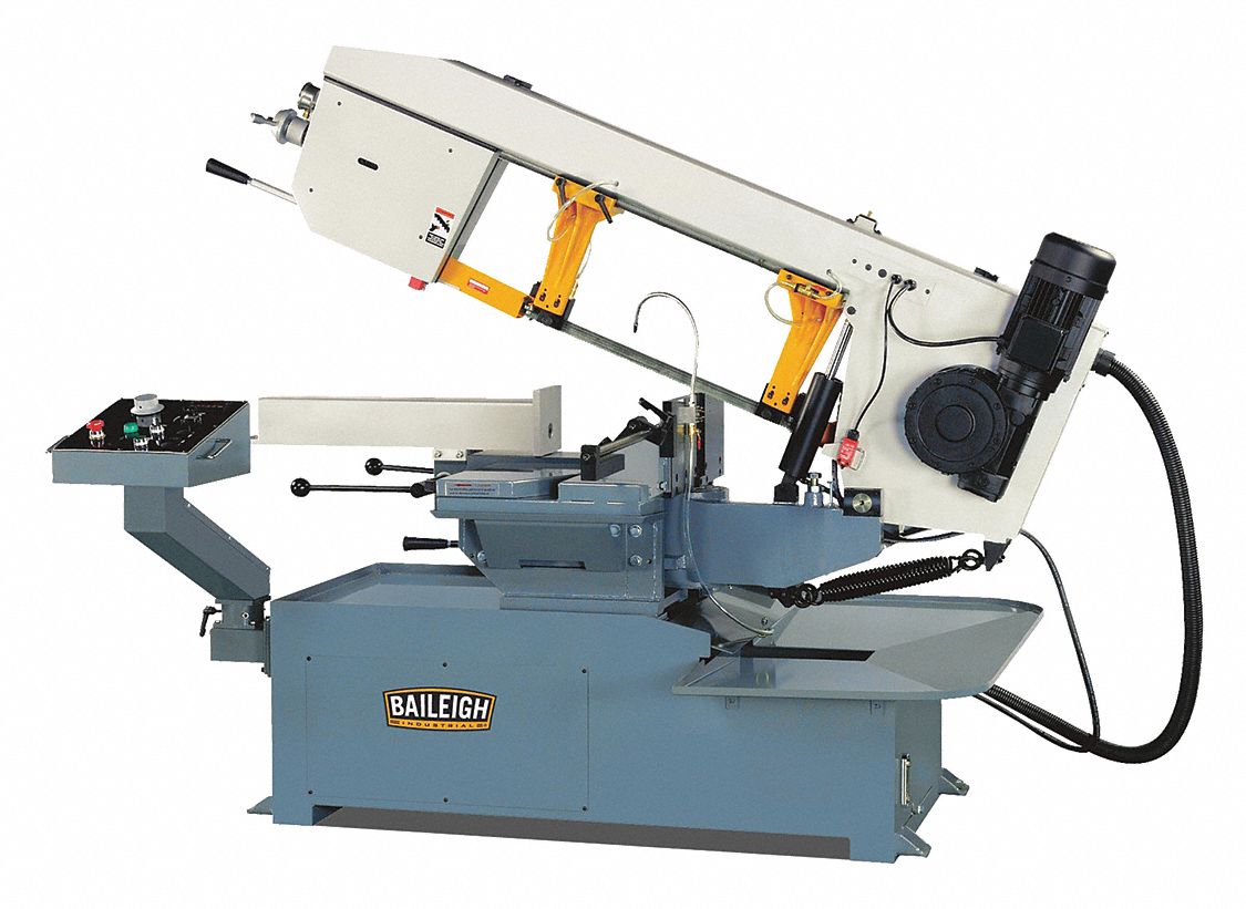 BAILEIGH INDUSTRIAL 3 HP Horizontal Band Saw, Voltage 220, Max. Blade