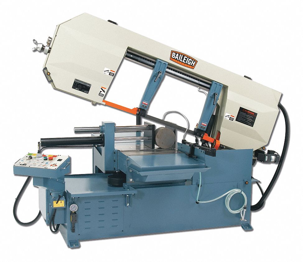 BAILEIGH INDUSTRIAL 5 HP Horizontal Band Saw, Voltage 220, Max. Blade
