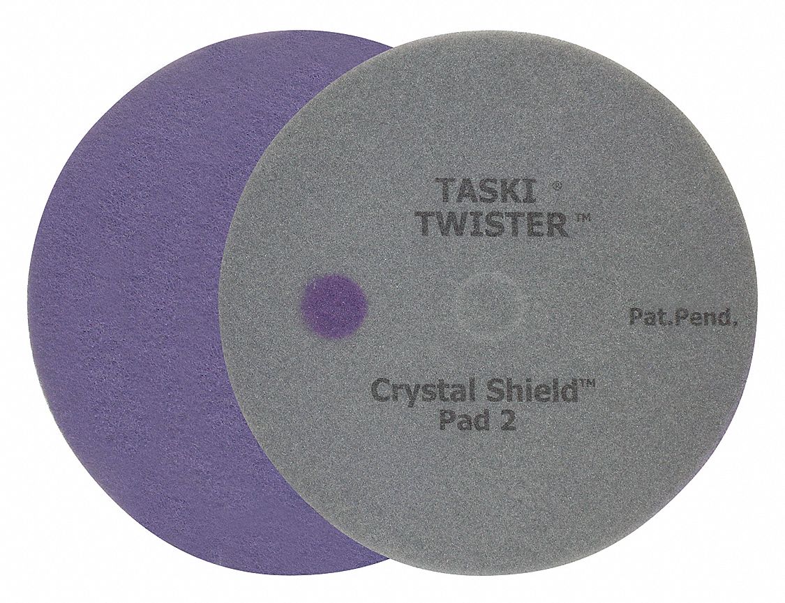 DIVERSEY Burnishing Pad,Gray/Purple,16 in.,PK2 32GN15D5873716 Grainger