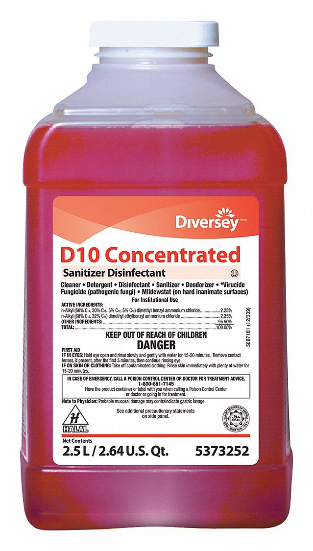 DIVERSEY Food Service Disinfectant and Sanitizer For Use With JFill