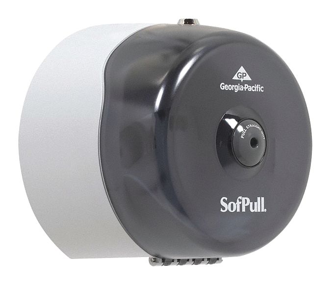 Toilet Paper Dispenser, SofPull(R), Smoke, Center Pull