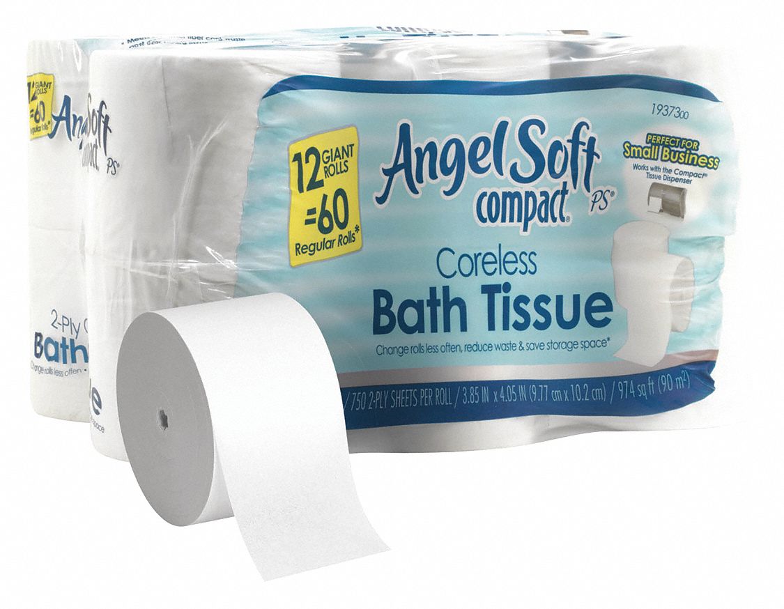 Compact® 2Ply Coreless Toilet Paper, 253 ft., 12 PK