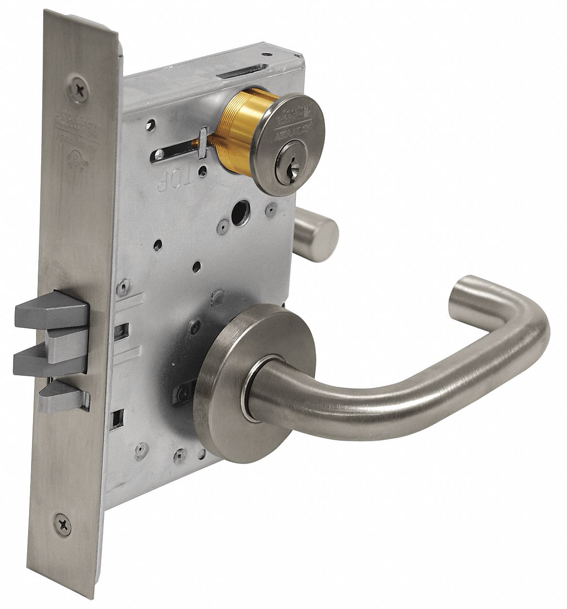 CORBIN Heavy Duty Mortise Lockset, Mechanical, Different, Satin