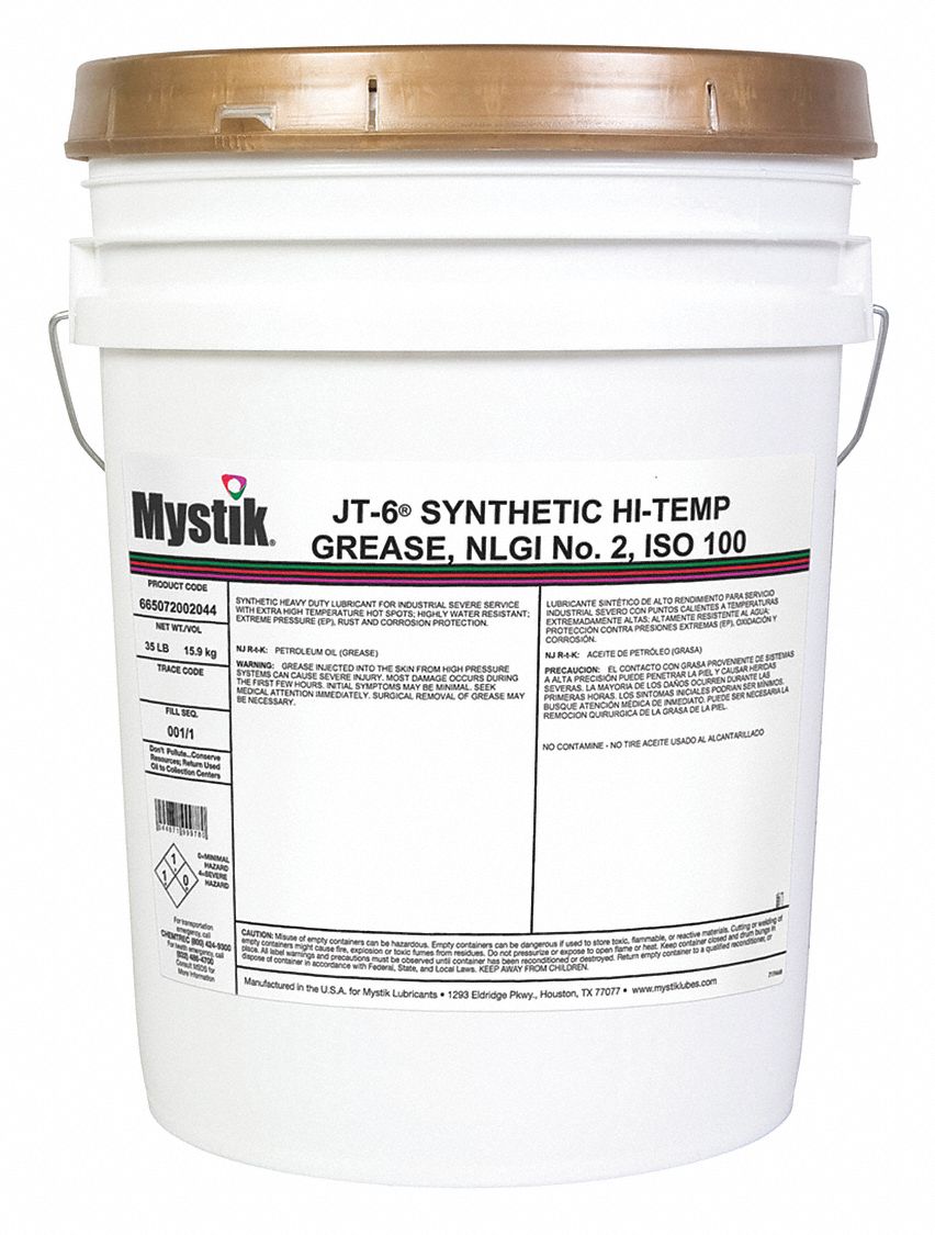MYSTIK Blue, Lithium Complex, High Temperature Grease, 35 lb., 2 NLGI