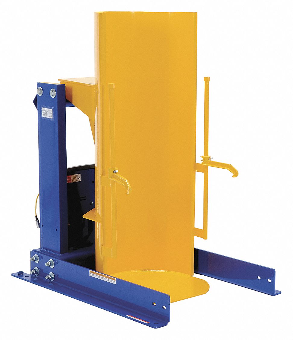 GRAINGER APPROVED Drum Dumper, Portable, 1500 lb. Load Capacity, 80