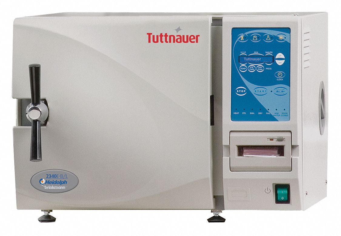 HEIDOLPH TUTTNAUER Electronic Autoclave, 105° to 137°C Temp. Range (C