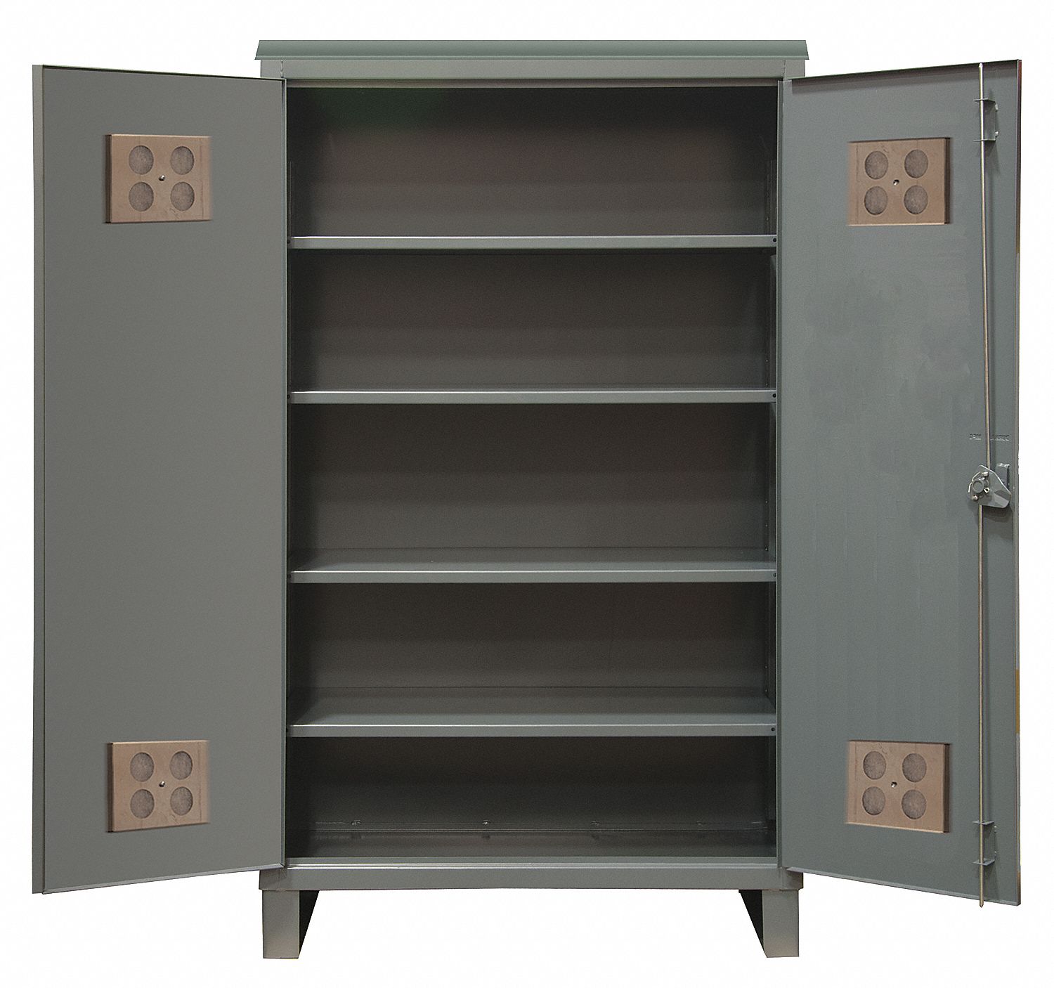 DURHAM MFG Heavy Duty Storage Gray, 78 in H X 48 in W X 24 in