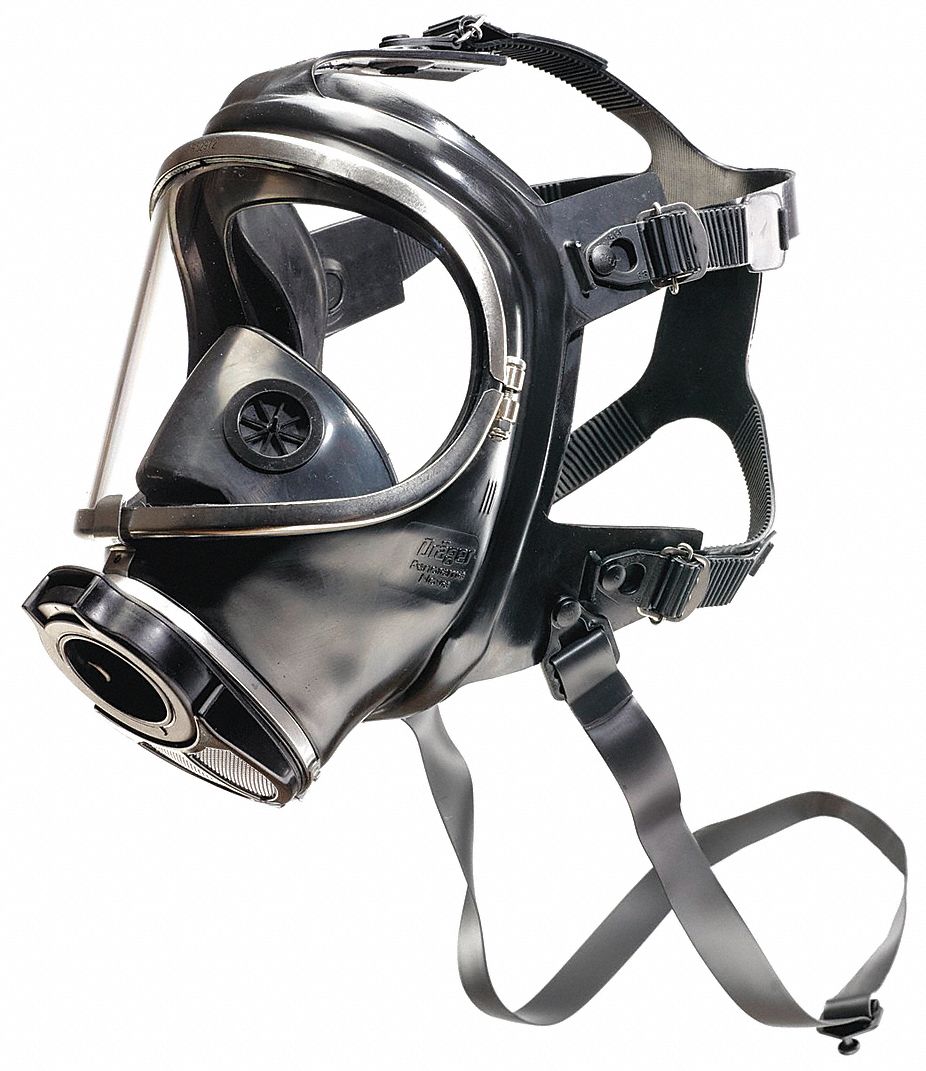DRAEGER Panorama Nova® Full Face Mask, Respirator Connection Type Push
