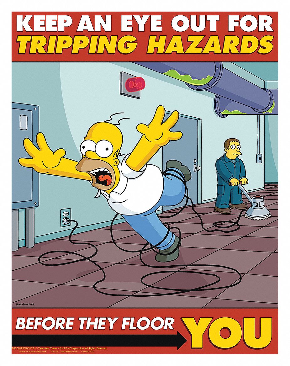 Safetyposter Simpsons Safety Poster Lh S Grainger The Best Porn Website