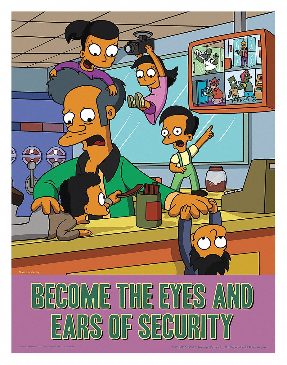 SAFETYPOSTER Simpsons Safety Poster Safety Banner Legend Become