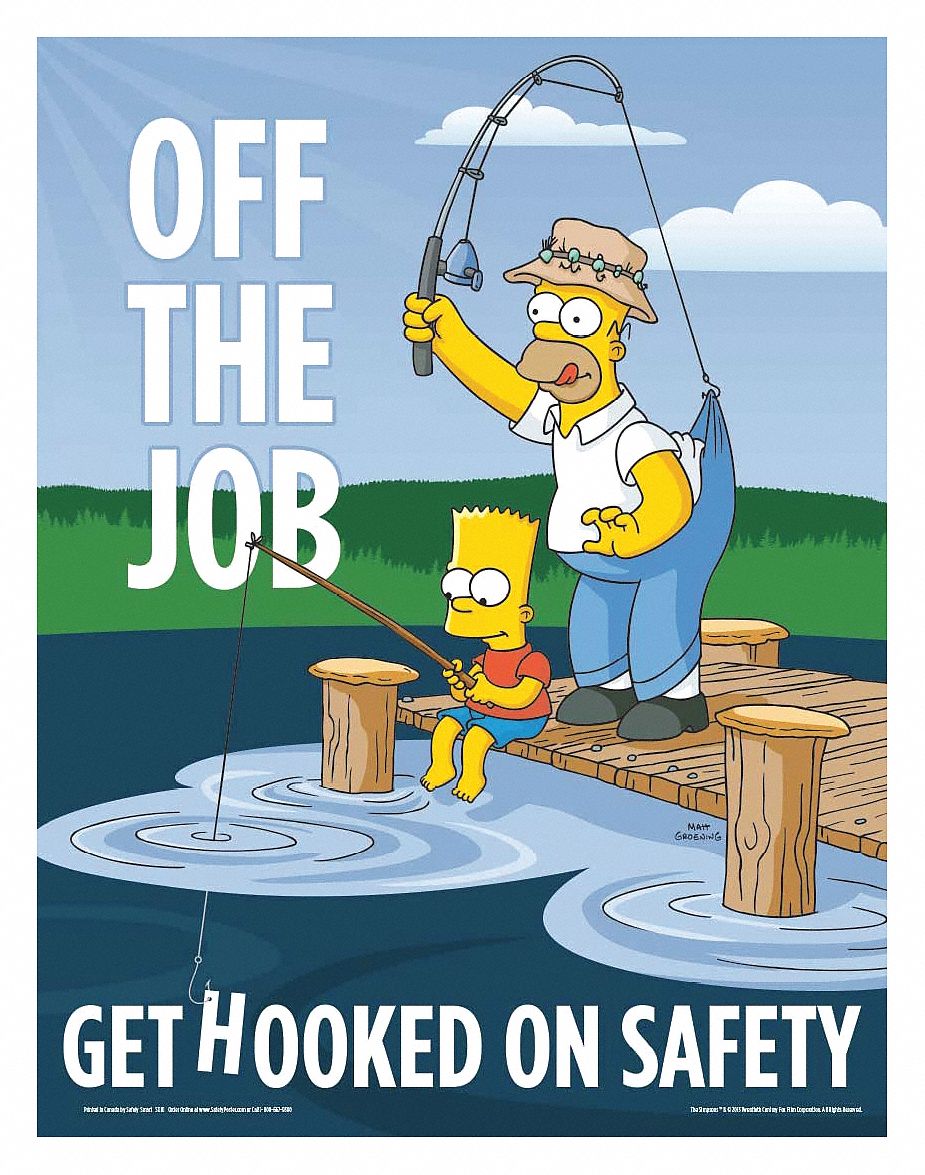 Safetyposter Simpsons Safety Poster Safety Banner Legend Off The The Best Porn Website