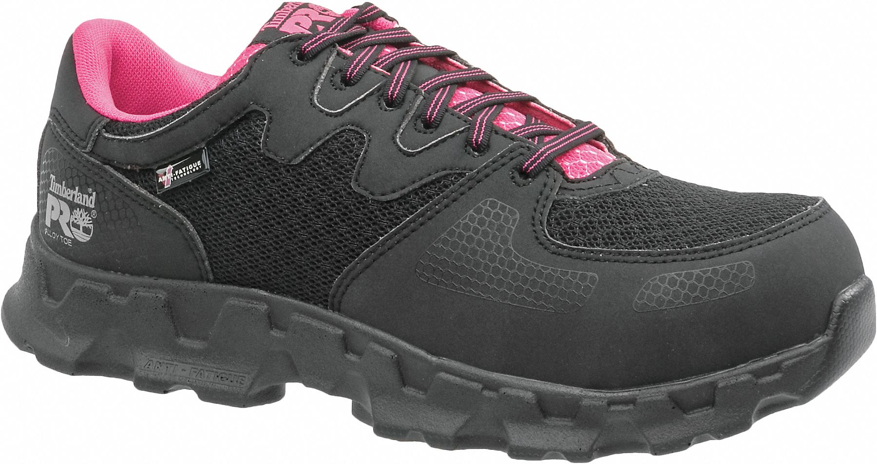 TIMBERLAND PRO Athletic Shoe, 91/2, W, Women's, Black/Pink, Alloy Toe