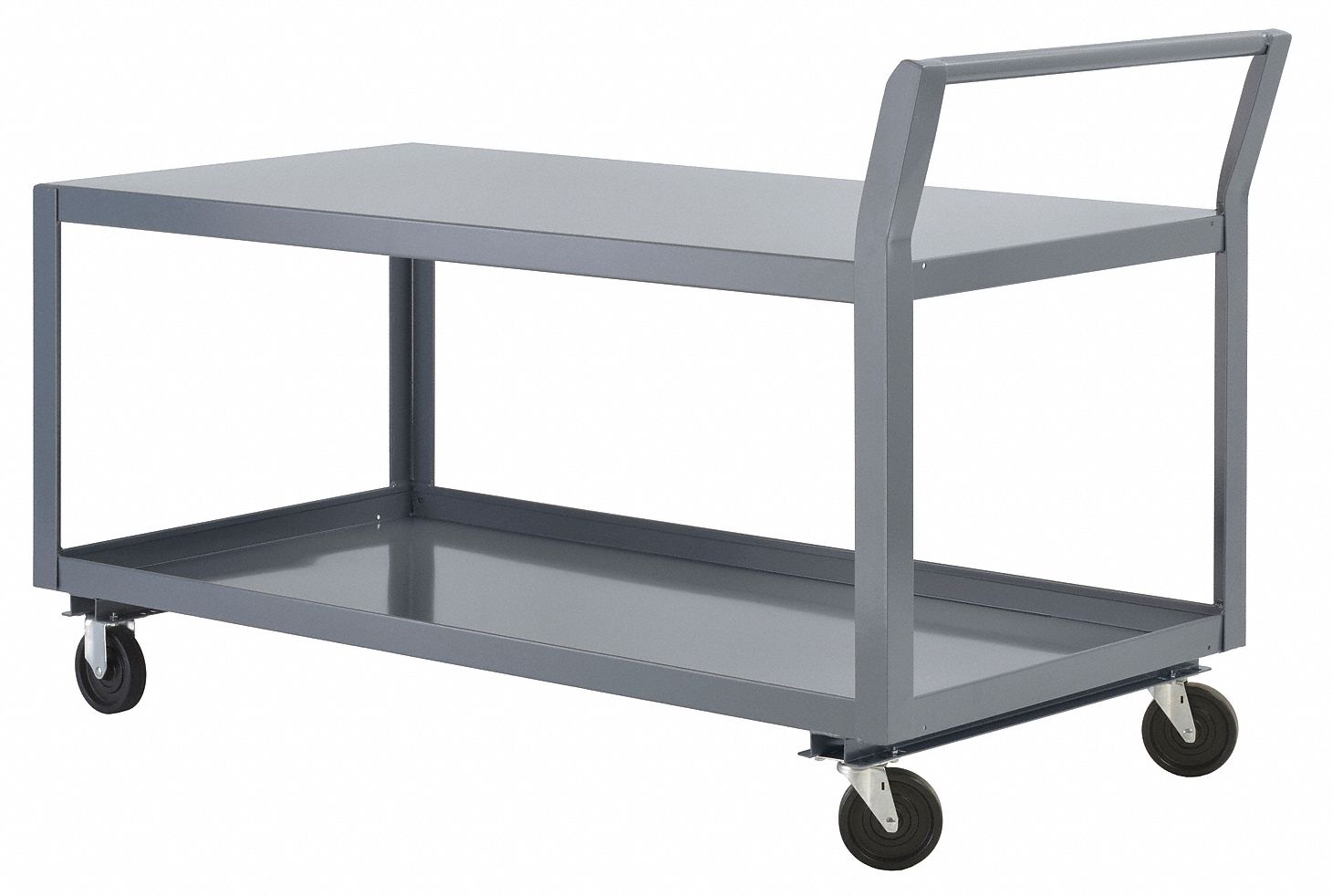GRAINGER APPROVED Steel Raised Handle Utility Cart, 800 lb. Load