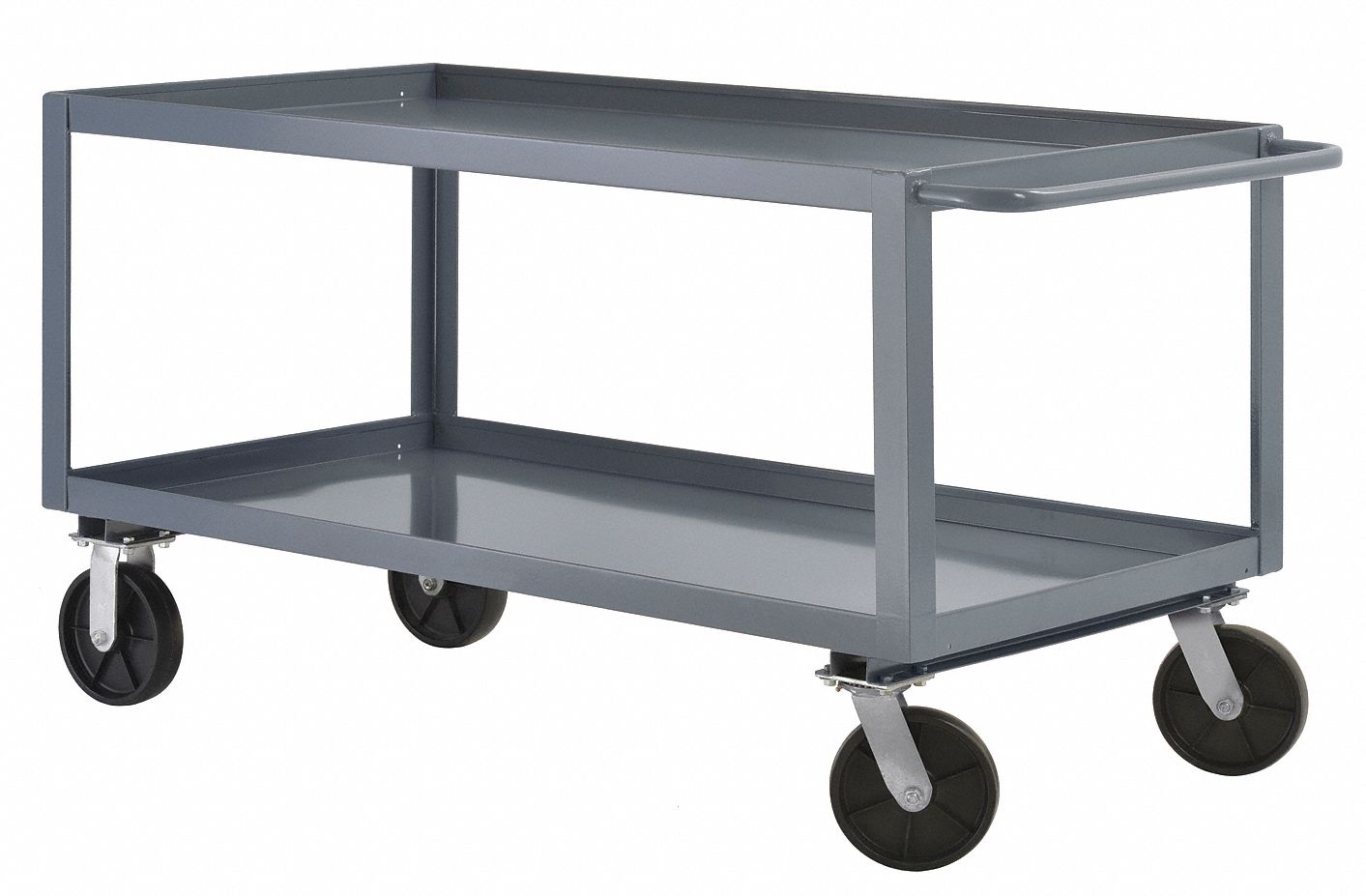 GRAINGER APPROVED Steel Flat Handle Utility Cart, 2000 lb. Load