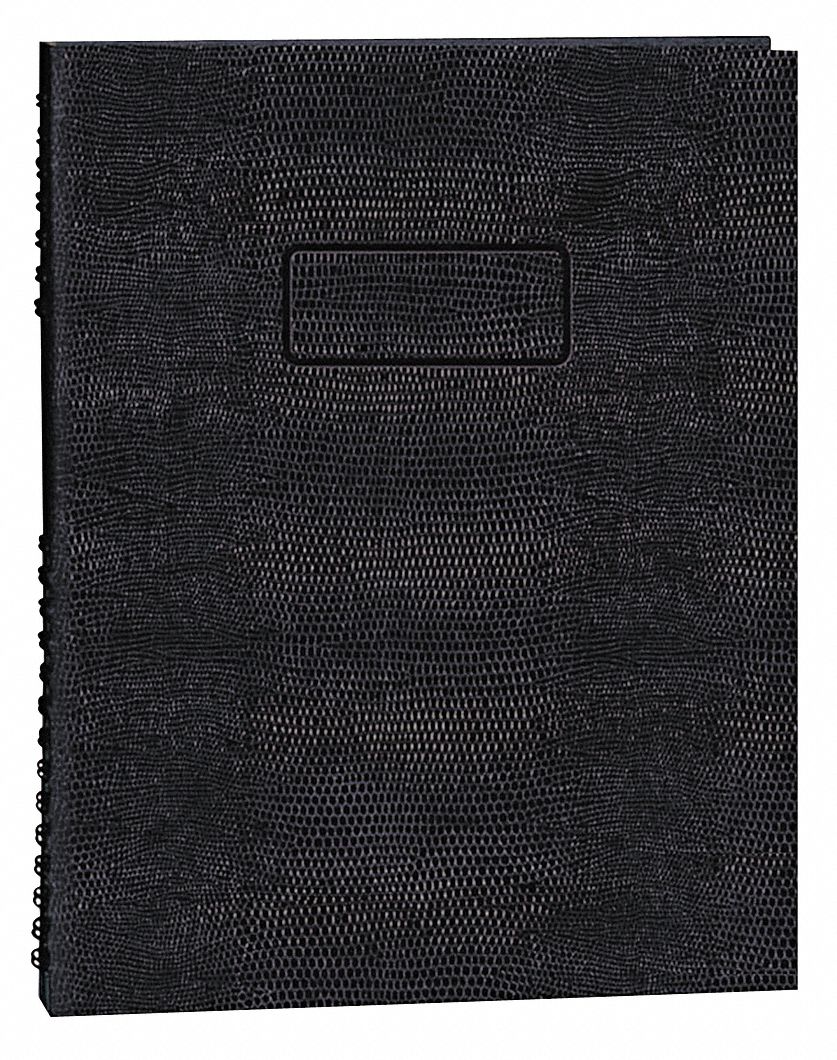 BLUELINE Notebook, 81/2" x 11", 100 35W844REDA10200EBLK Grainger