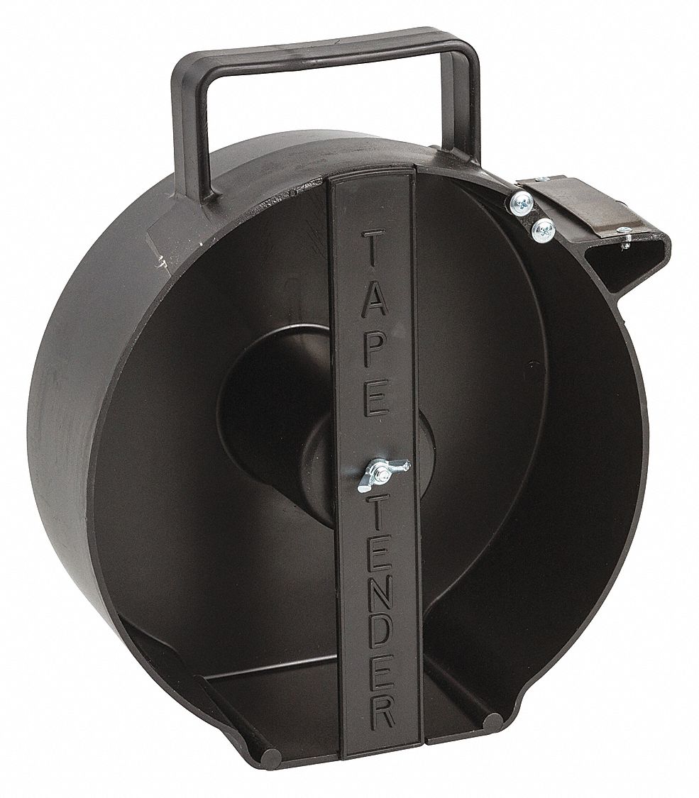 BRADY Barricade Tape Dispenser, Black, Holds 3" x 1000 ft. Roll, 1 EA