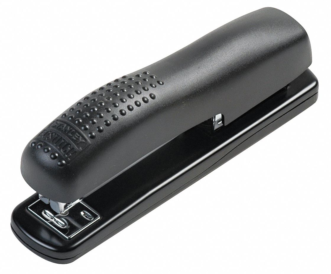 STANLEY BOSTITCH Full Strip Stapler, 20 Sheet, Black 35Y631