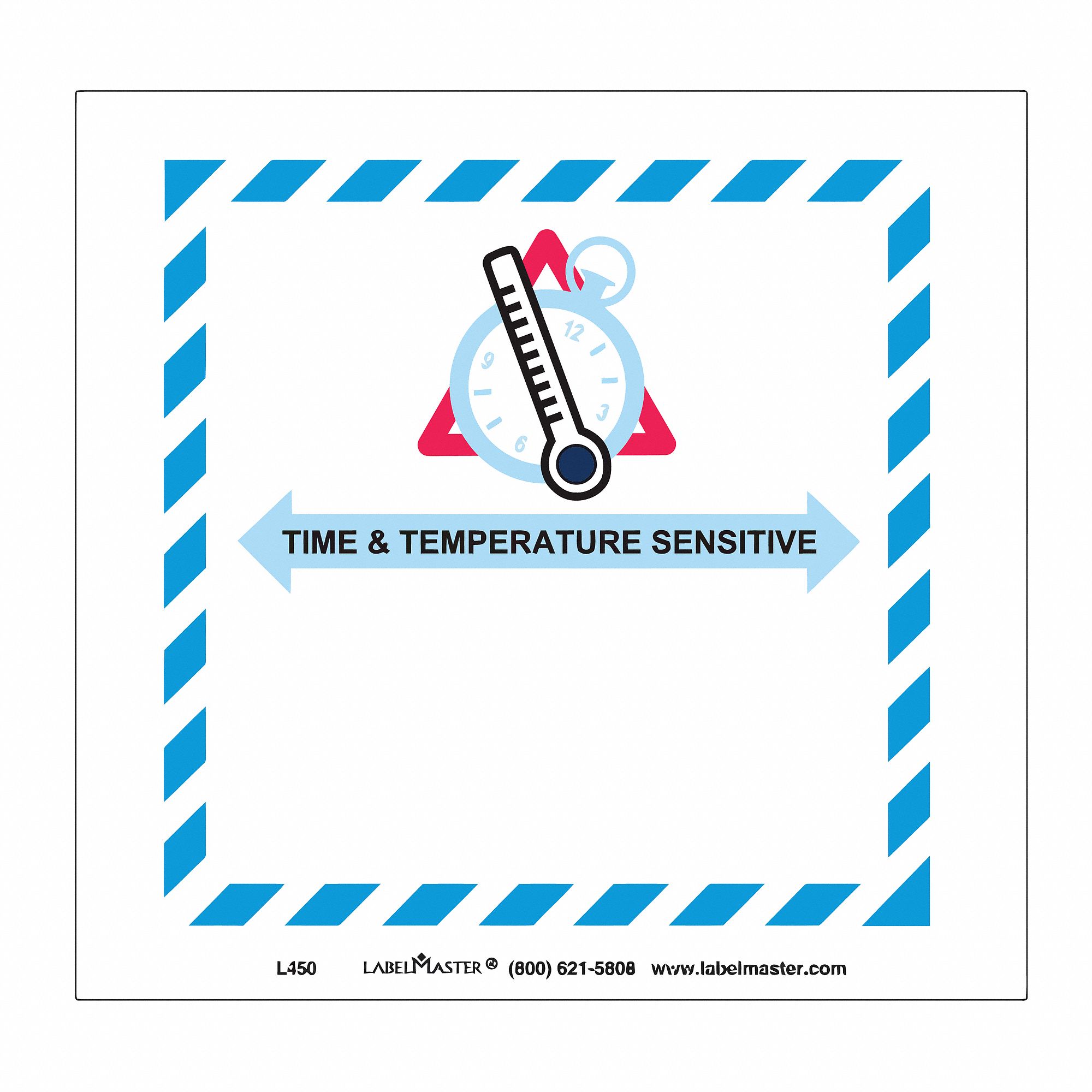 LABELMASTER Time and Temperature Label, Paper, English, Time and