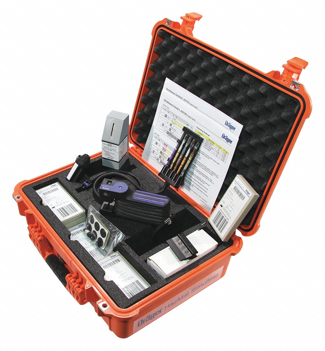 DRAEGER Hazmat Kit, Complete, Detects For Industrial Gases and Vapors