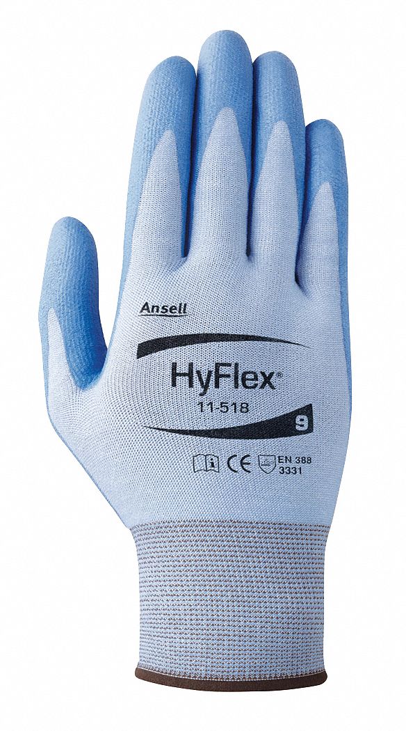 Cut Resistant Gloves,Blue/Blue,10,PR