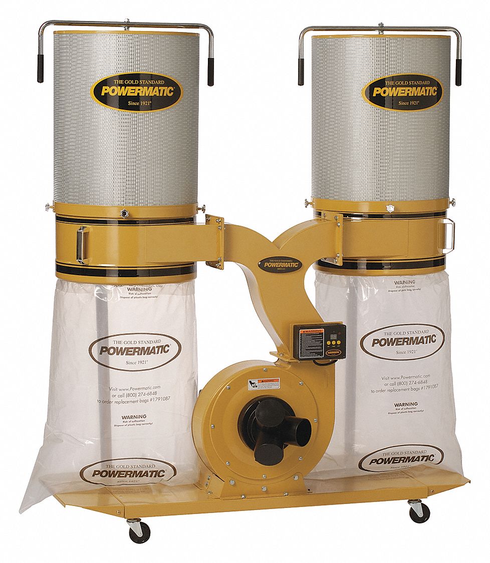 POWERMATIC Dust Collector, Canister, 3 HP 36VE211792072K Grainger