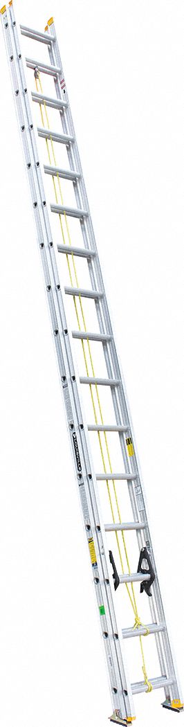 LOUISVILLE 32 Ft Overall Ht Aluminum Extension Ladder 36Y349