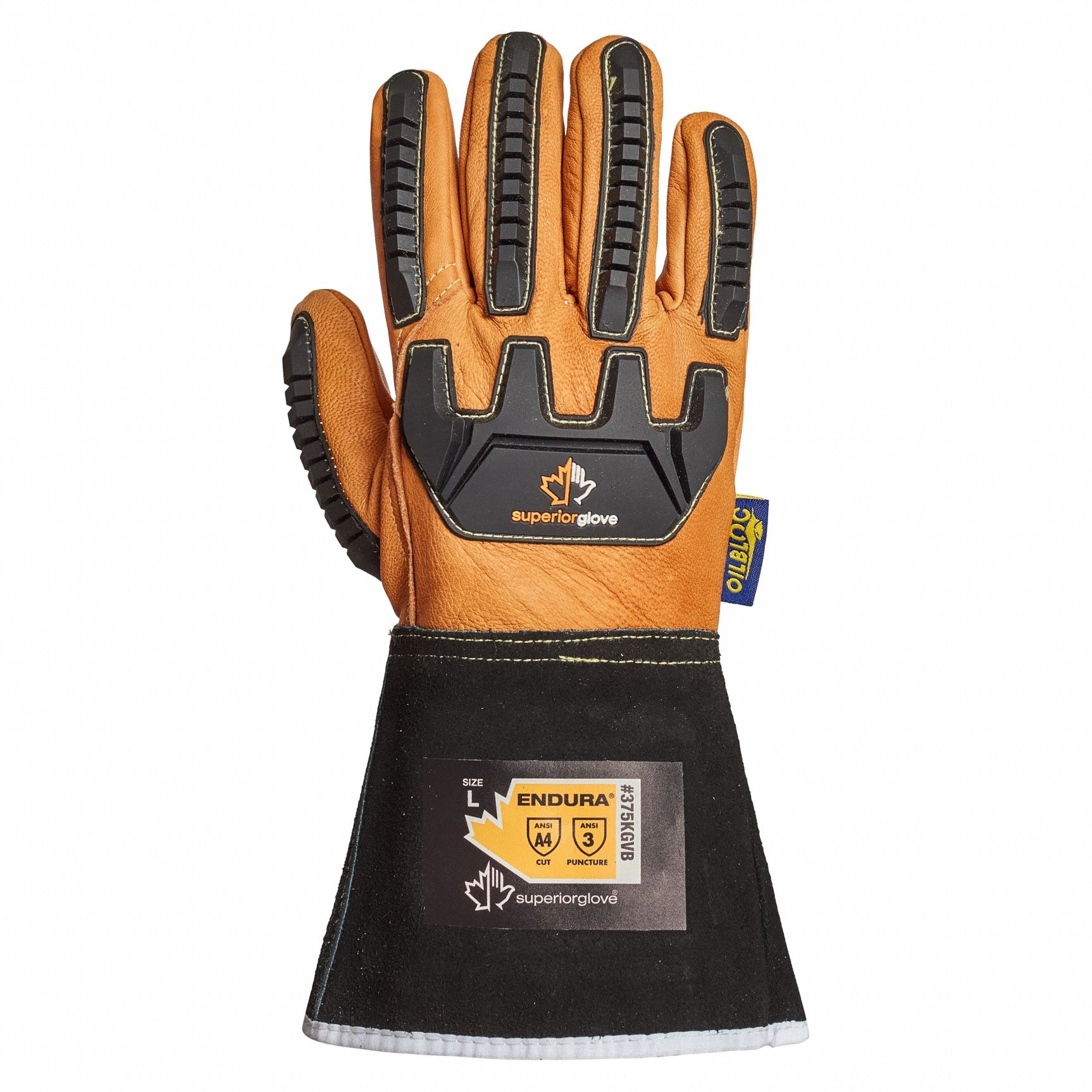 Endura Xl Goatskin Leather Gloves Ye Kgvb Xl Grainger