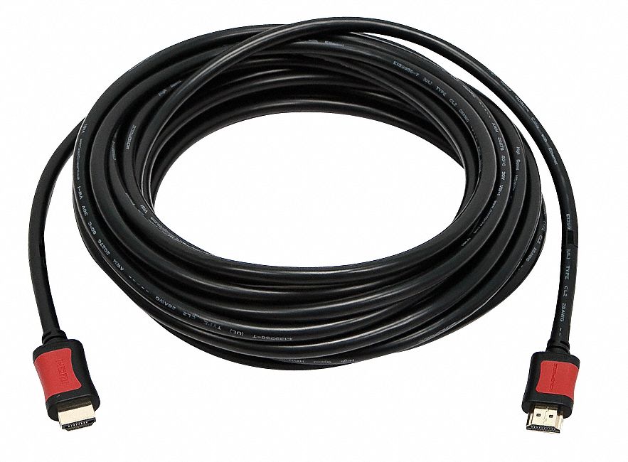 MONOPRICE 30 ft High Speed, Slim HDMI Cable, Black; For Use With Home Theater and AudioVisual