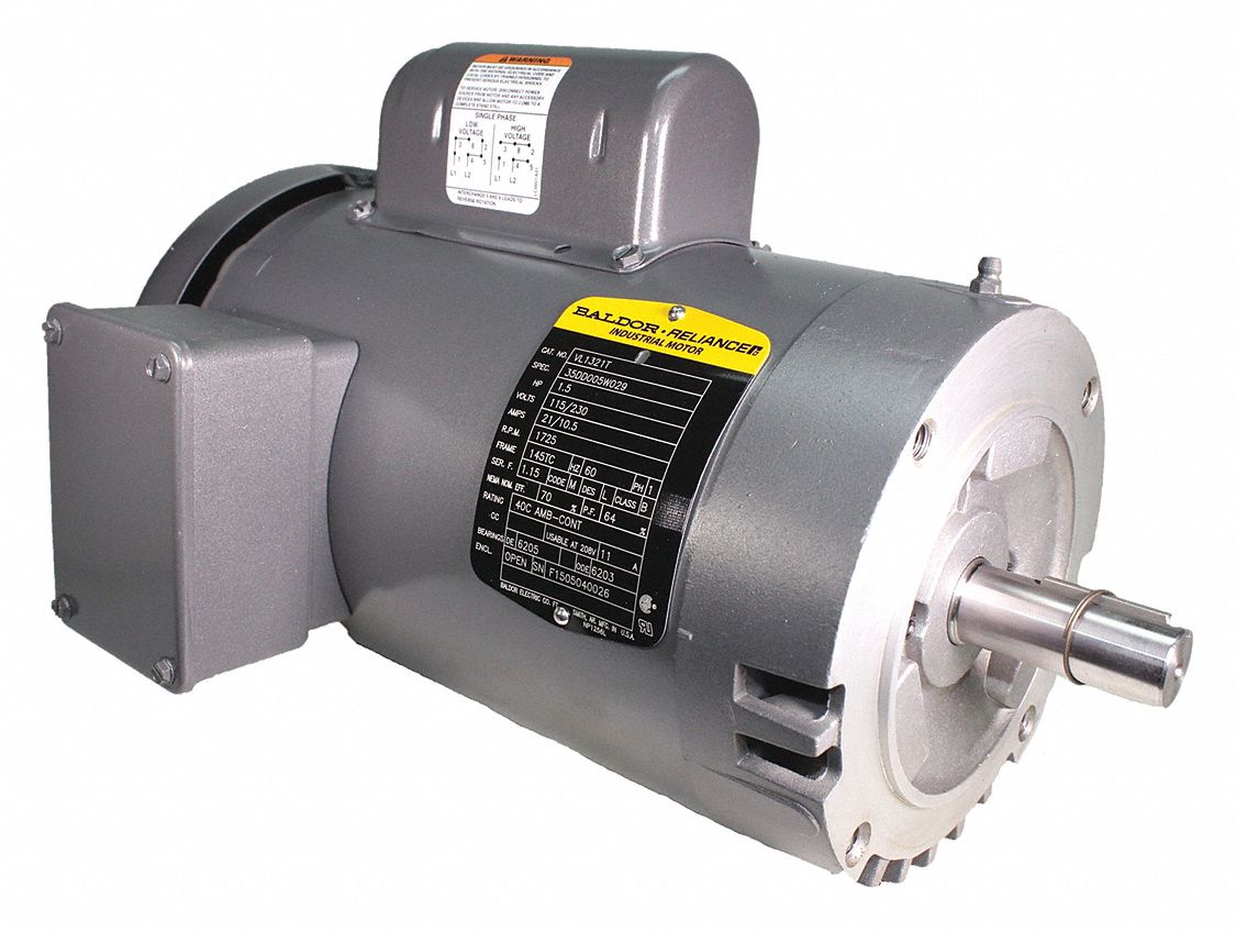BALDOR ELECTRIC General Purpose Motor, 1 1/2 HP, CapacitorStart