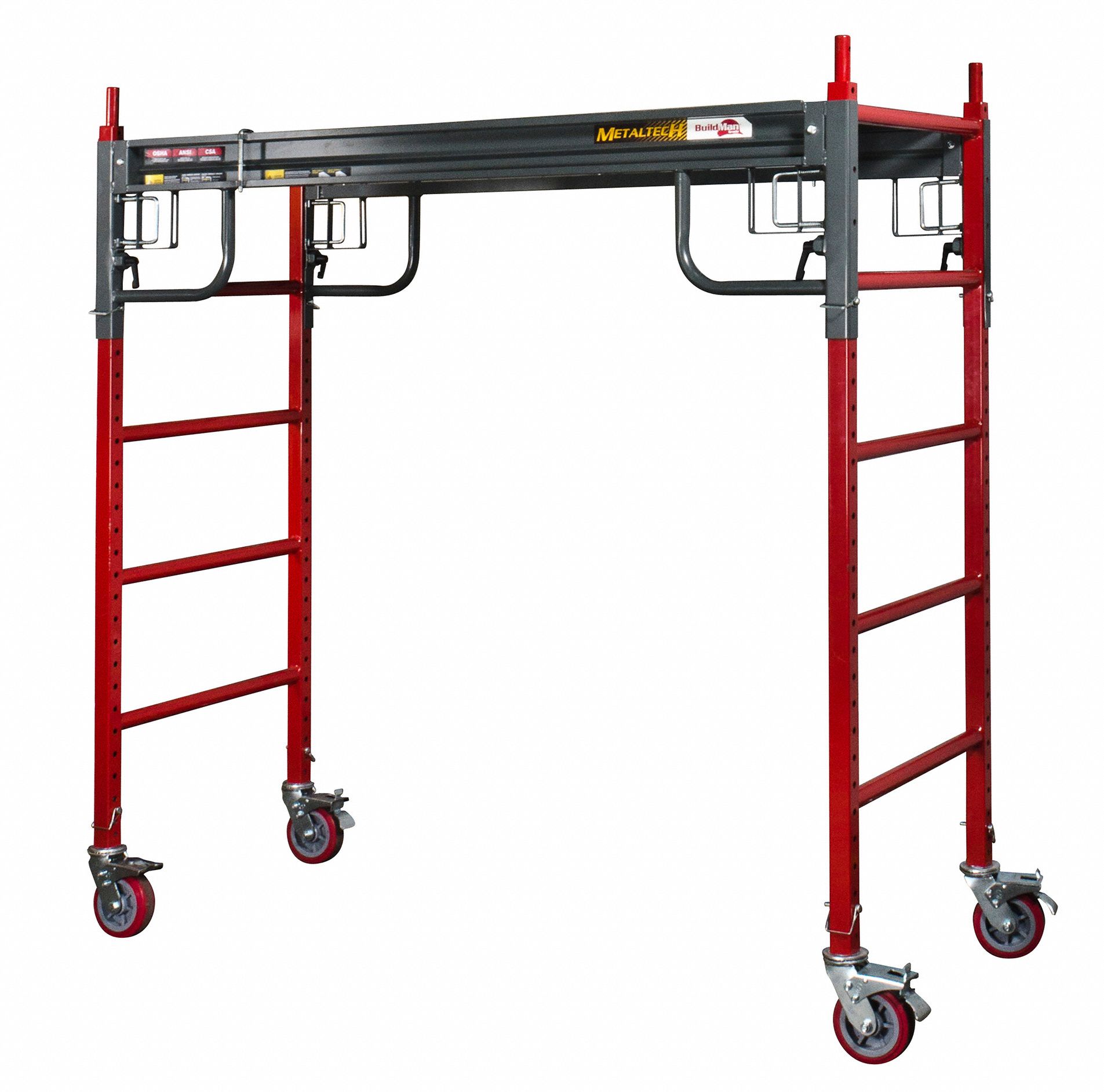 Metaltech Portable Scaffold Steel Ft Platform Height Ft In