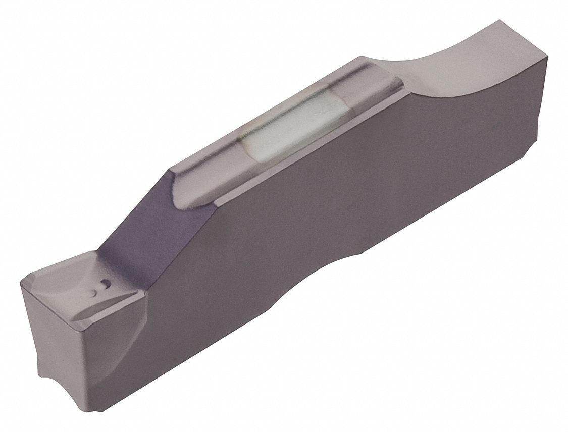 TUNGALOY Parting Insert, 0.118" W, Neutral Cutting, 3 Seat, Single