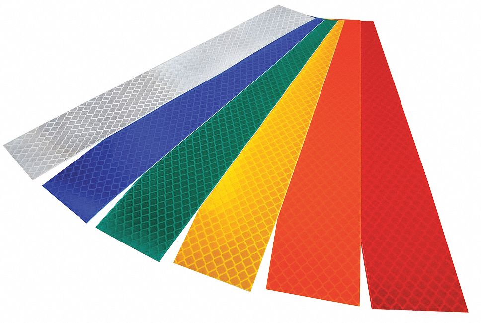 3M Reflective Tape, 6 in Width, 150 ft Length, Truck and Trailer, Roll