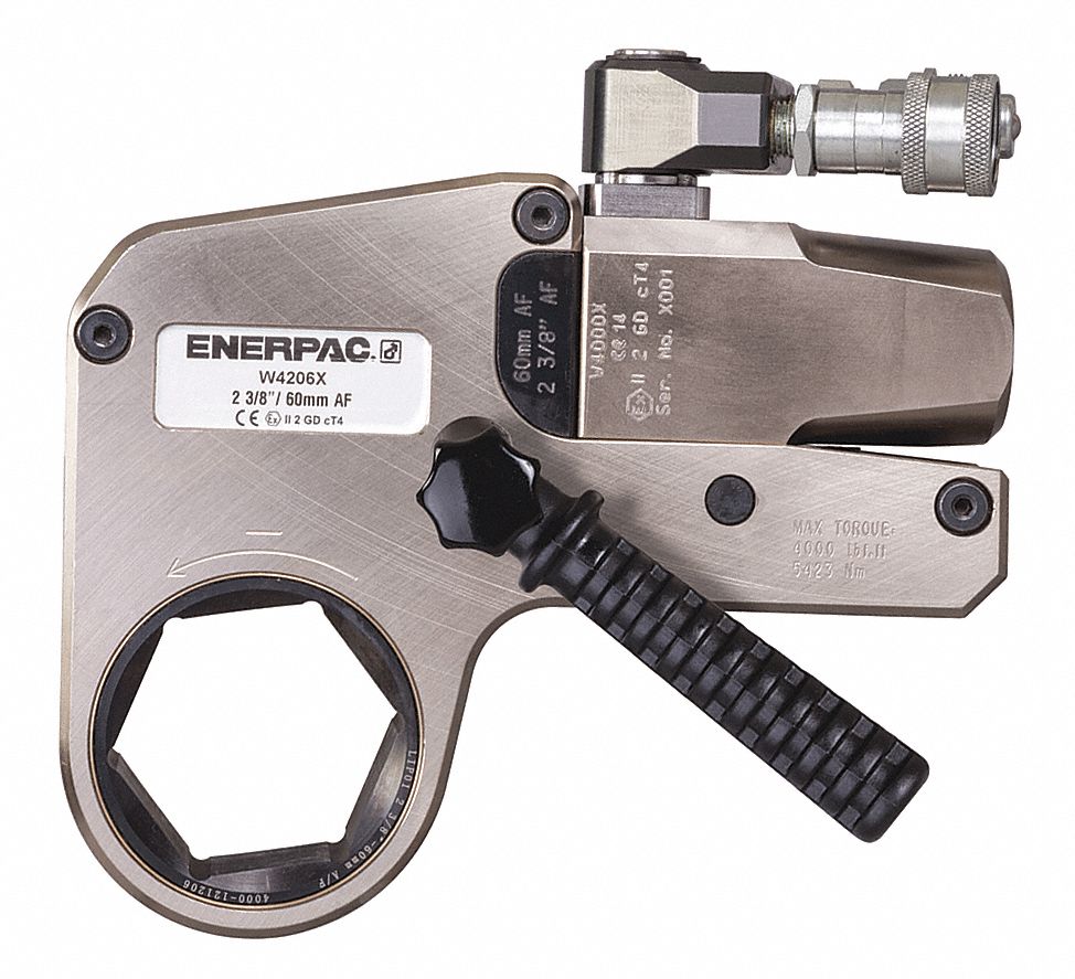 ENERPAC Low Profile Hydraulic Torque Wrench Drive Hex Size Range In