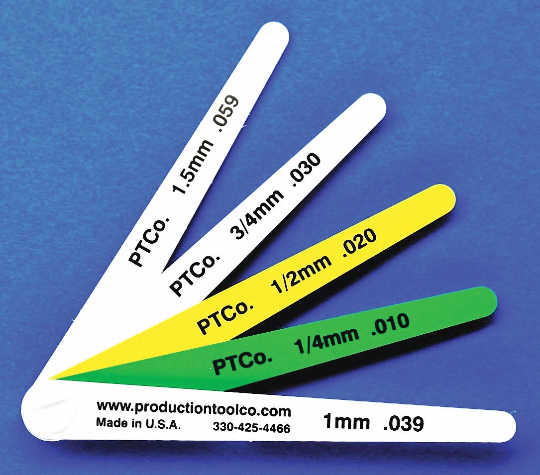 ASSEMBLY TOOL Feeler Gauge, Blade Material Plastic, Yes