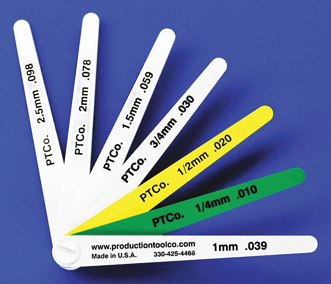 ASSEMBLY TOOL Feeler Gauge, Blade Material Plastic, Yes